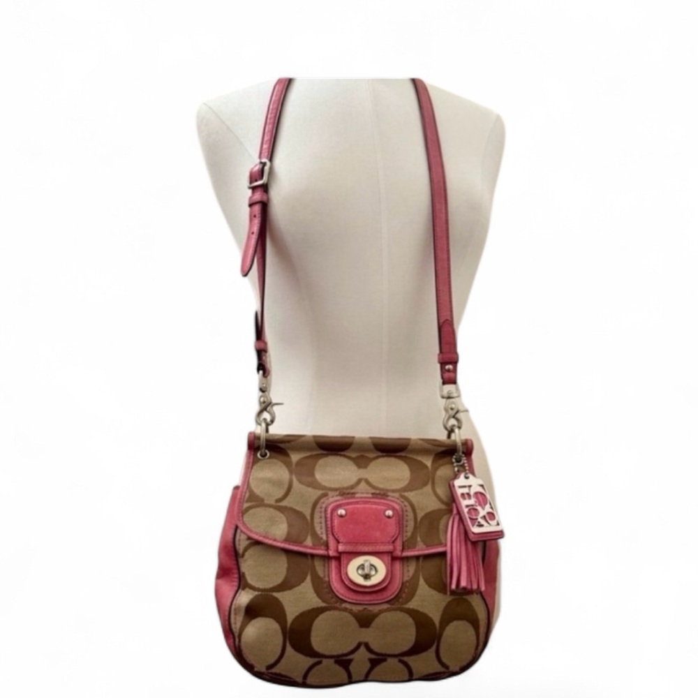 Coach Legacy Limited Edition 70th Anniversary Pink & Brown Willis‎ Crossbody